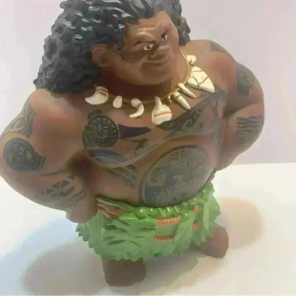 Disney Moana Mega Maui Bath Doll 8" Action Figure Toy The Rock - Picture 6 of 15